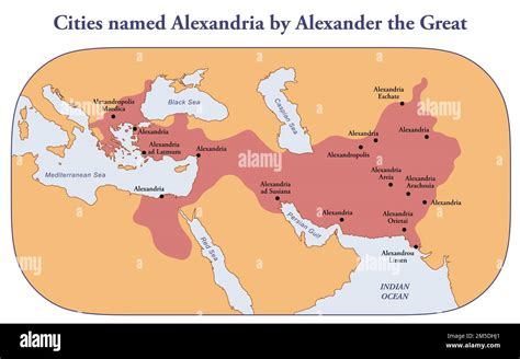 list of cities founded by alexander the great|cities named alexandria in usa.